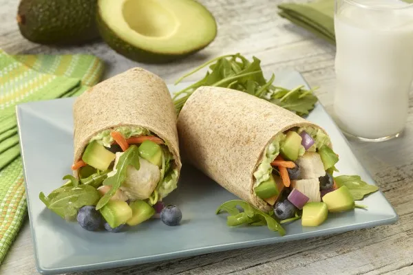 Californisk avocado-sommerwrap