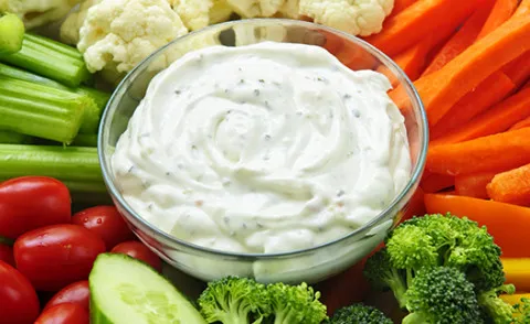Cremet grøntsagsdip