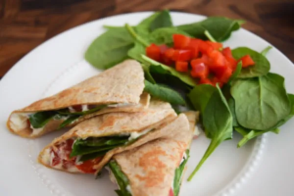 Farverige quesadillas
