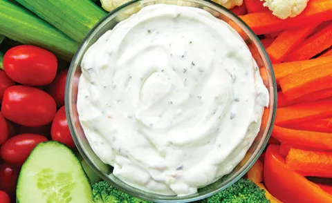 Fedtfattig ranch-dip
