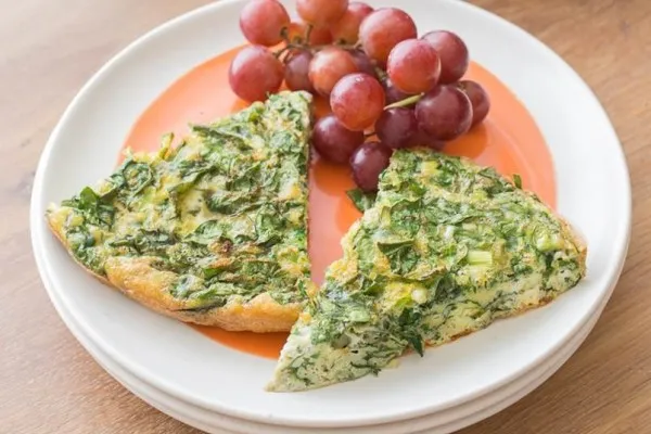 Fransk spinatfrittata