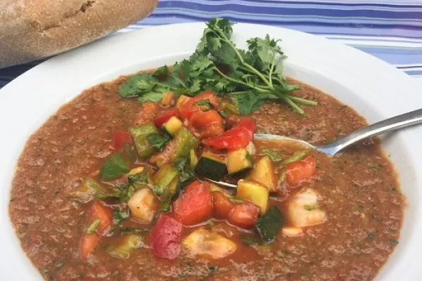 Gazpacho fra grøntsagsmarkedet
