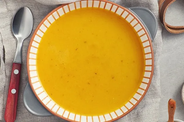 Græskar- og bønnesuppe