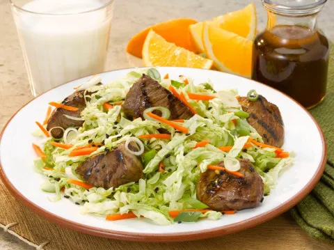 Grillet lammesalat