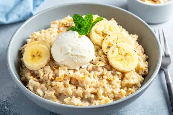 Havregrød à la banana split
