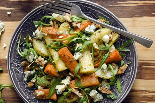 Høstsalat med grøntsager