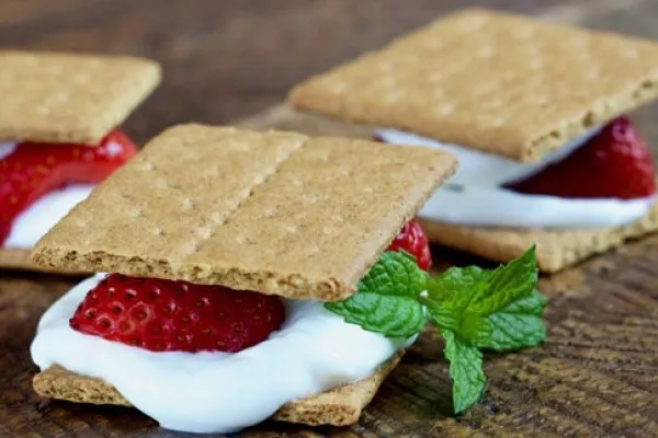 Jordbær-s'mores