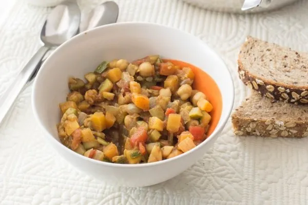 Karrygryde med squash og butternutgræskar