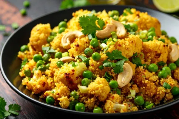 Karryquinoa med blomkål