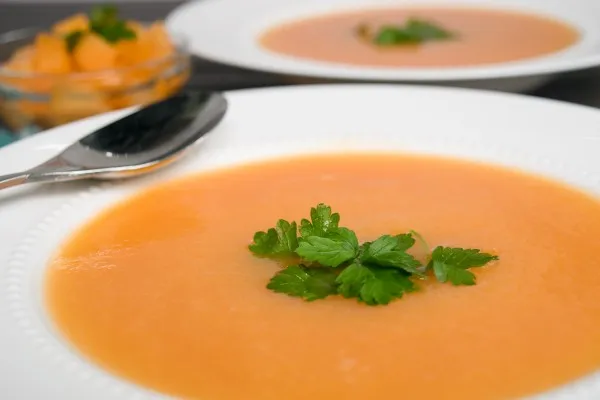 Kold cantaloupesuppe