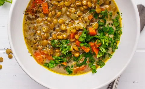 Linsesuppe fra slowcooker