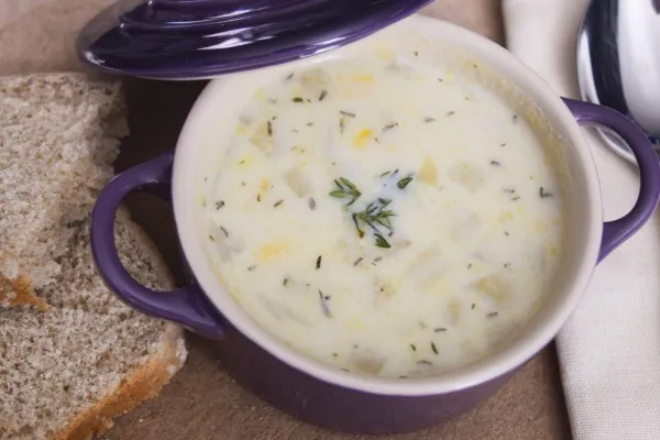 Majssuppe på ti minutter