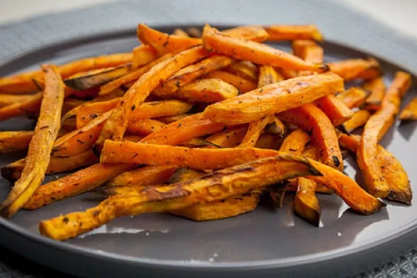 Ovnbagte sødkartoffelfritter