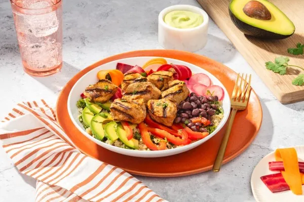 Power bowl med svinemørbrad