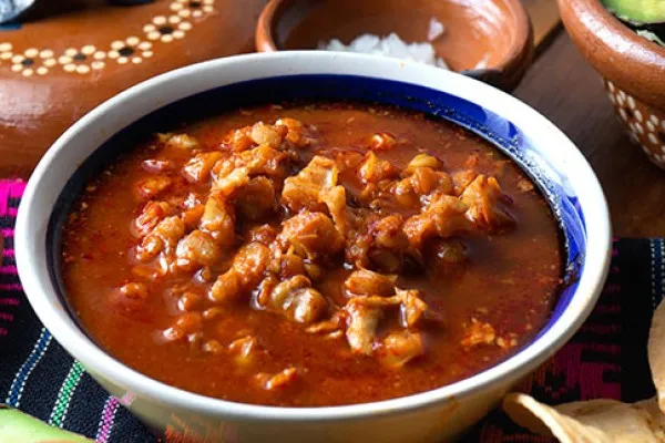 Pozole-suppe med oksekød