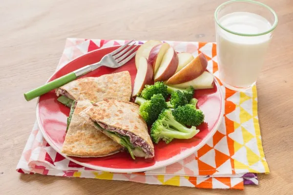 Quesadilla med røde bønner