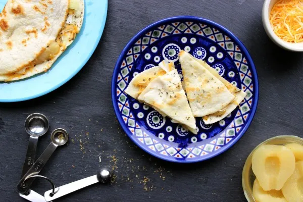 Quesadillas med pære