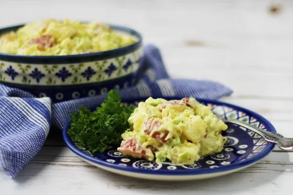 Salat med røde kartofler