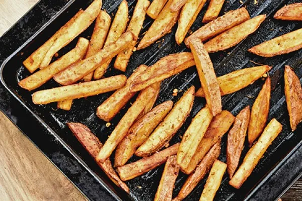 Sprøde ovnbagte pommes frites