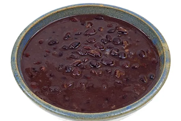 Suppe med sorte bønner