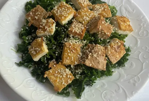 Tofu med spinat