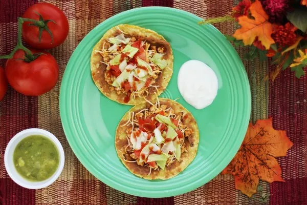 Tostadas med kalkun