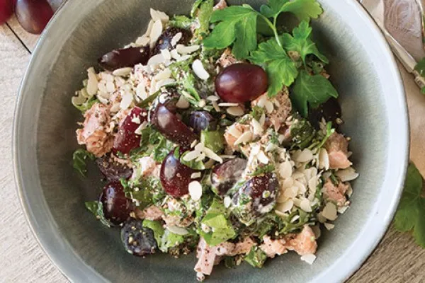 Tunsalat med druer